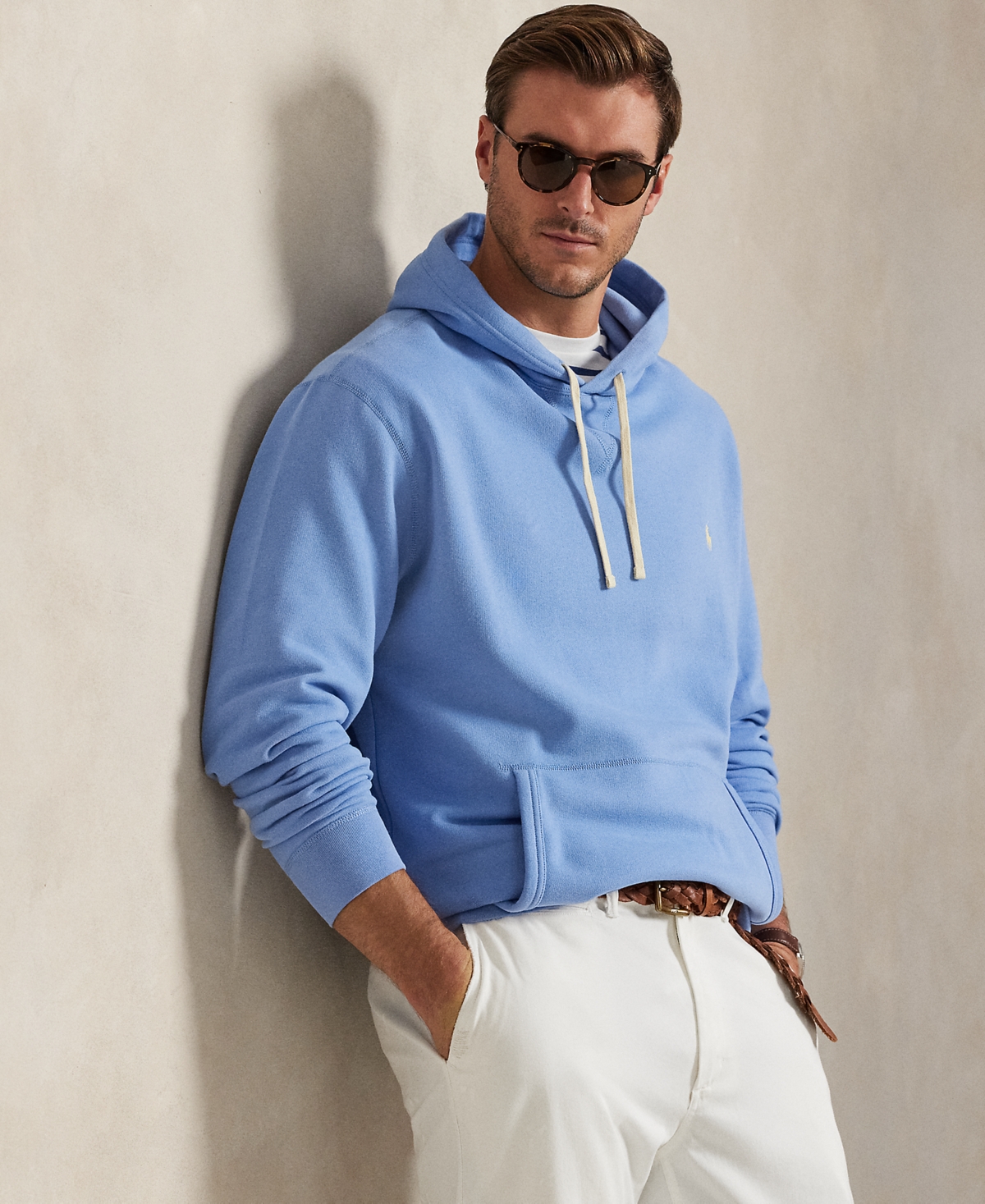 Polo Ralph Lauren Men's Big & Tall Fleece Hoodie In Blue