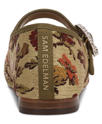 Women's Michaela Glow Buckled Mary Jane Flats