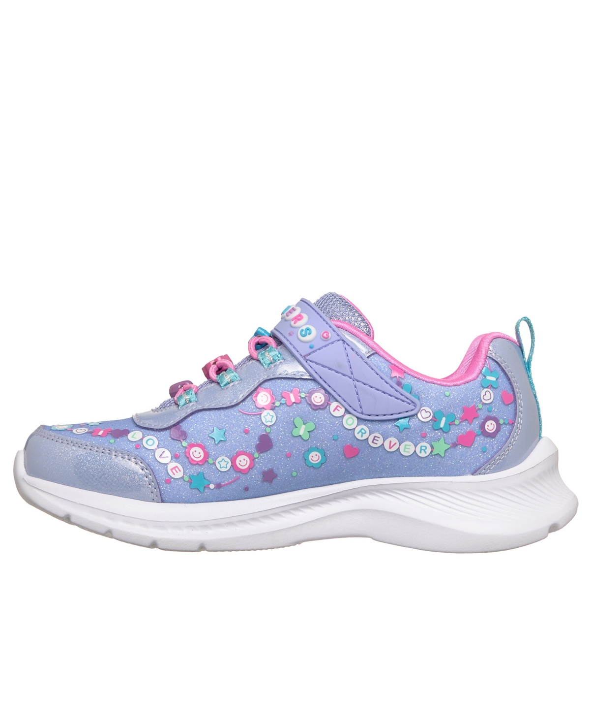Skecher Little Girls Jumpsters 2.0 - Besties 4Ever Fastening Strap Closure Casual Sneakers from Finish Line