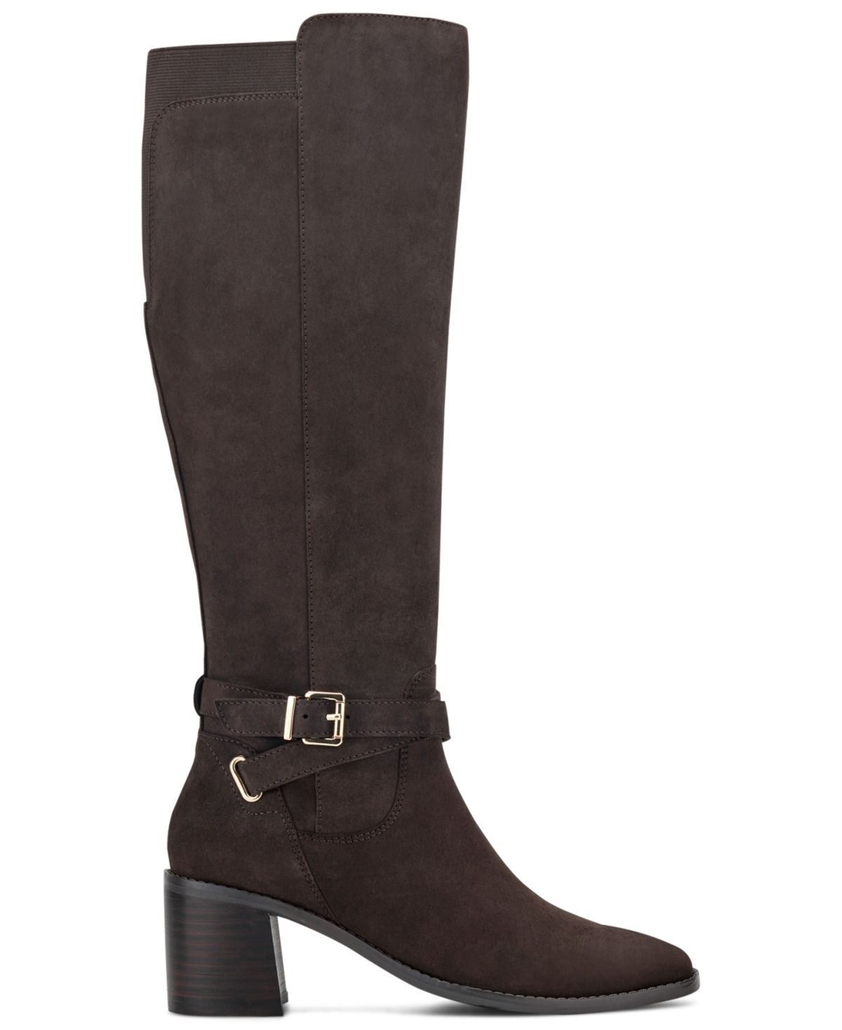 Easy Spirit Women's Noma Eflex Block Heel High Shaft Dress Boots In Brown