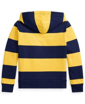Boys' 8-20 Rugby-Stripe Fleece Hoodie