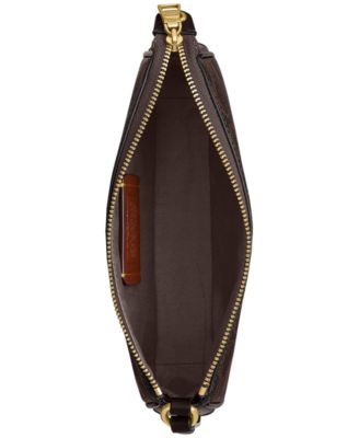 Plaza Mini Signature Canvas Slim Shoulder Bag 18