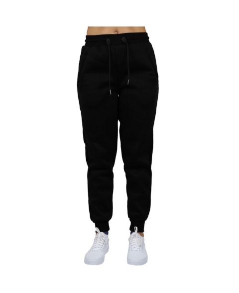 Женские брюки Blue Ice Loose Fit Fleece-Lined Jogger Sweatpants, цвет: Чёрный