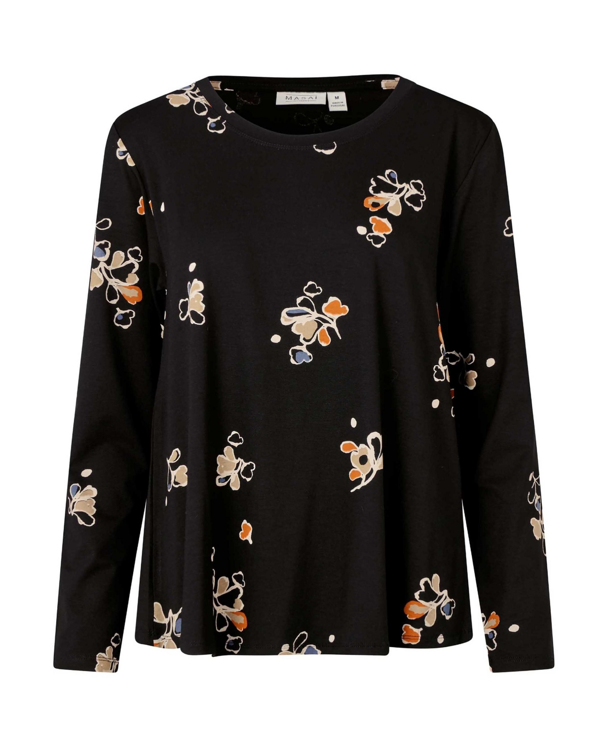 Masai Copenhagen Women's Long Sleeve Round Neck Blouse