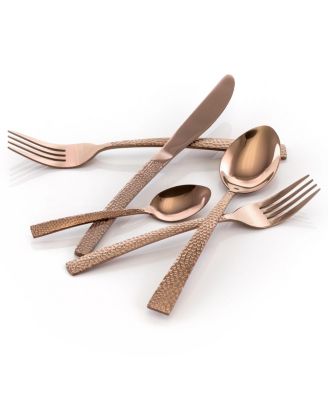 Baily 20 Piece Flatware Utensil Set, Stainless Steel Silverware Metal Service for 4