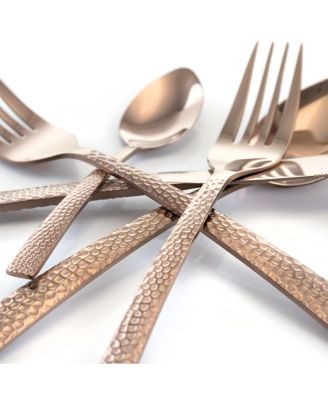 Baily 20 Piece Flatware Utensil Set, Stainless Steel Silverware Metal Service for 4