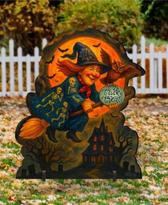 Halloween Flying Witch Door Wall Hanger