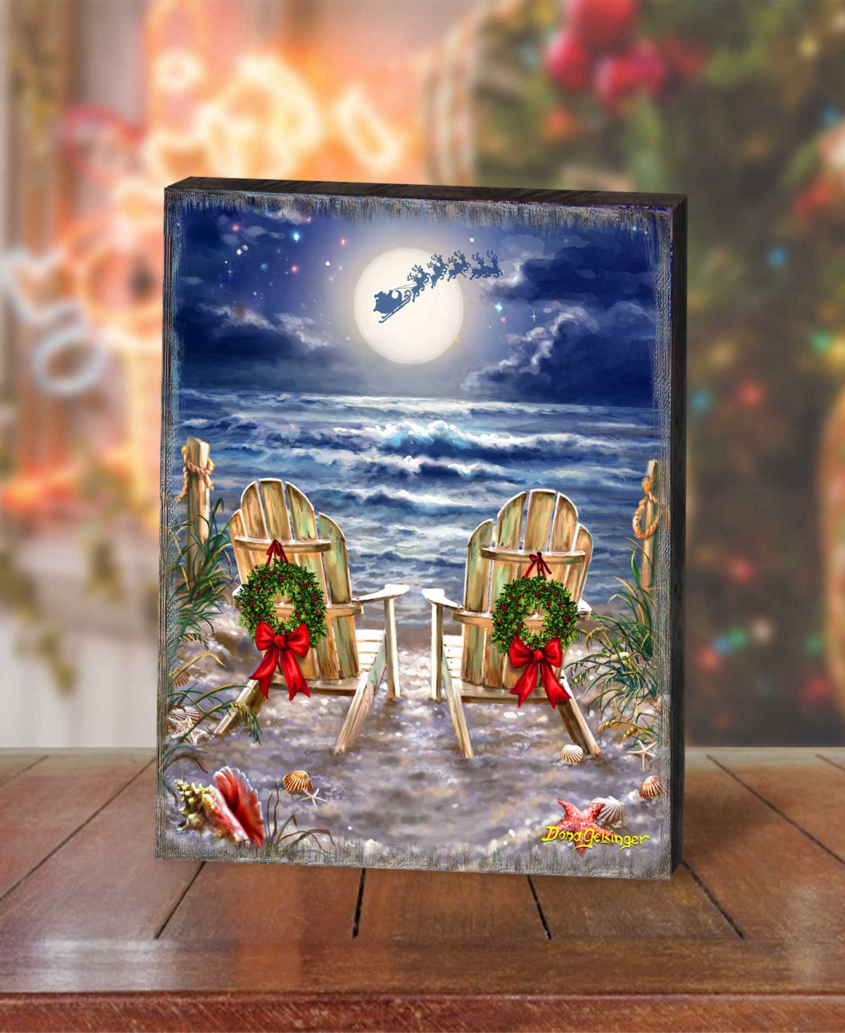 Designocracy Moonlight Christmas Wall Art By Gelsinger In Multi