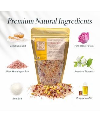 Floral Soaking Bath Salts Jasmin Rose Bag 14oz