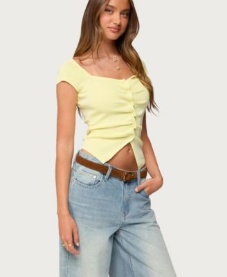 Women's Lilibet Sweetheart Button Up Top