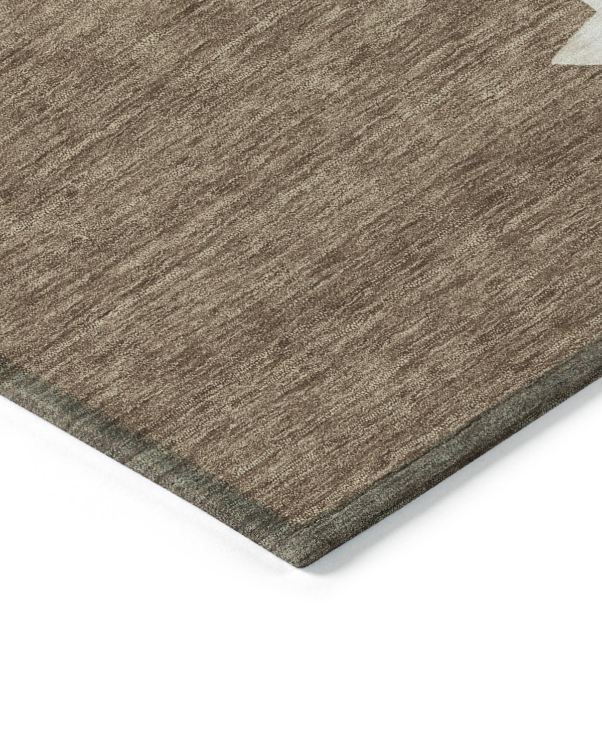 Addison Holiday Washable Indoor/outdoor Acn1825 10'x14' Area Rug In Brown