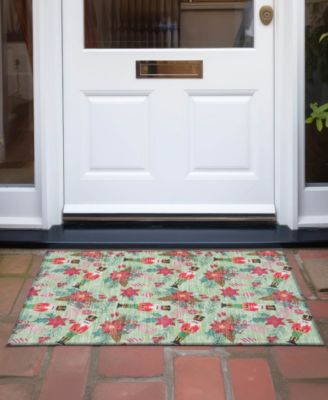 Holiday Washable Indoor/Outdoor ACN1822 1'8"x2'6" Area Rug