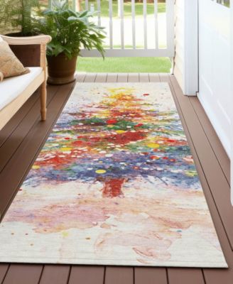 Holiday Washable Indoor/Outdoor ACN1809 2'3"x7'6" Runner Area Rug