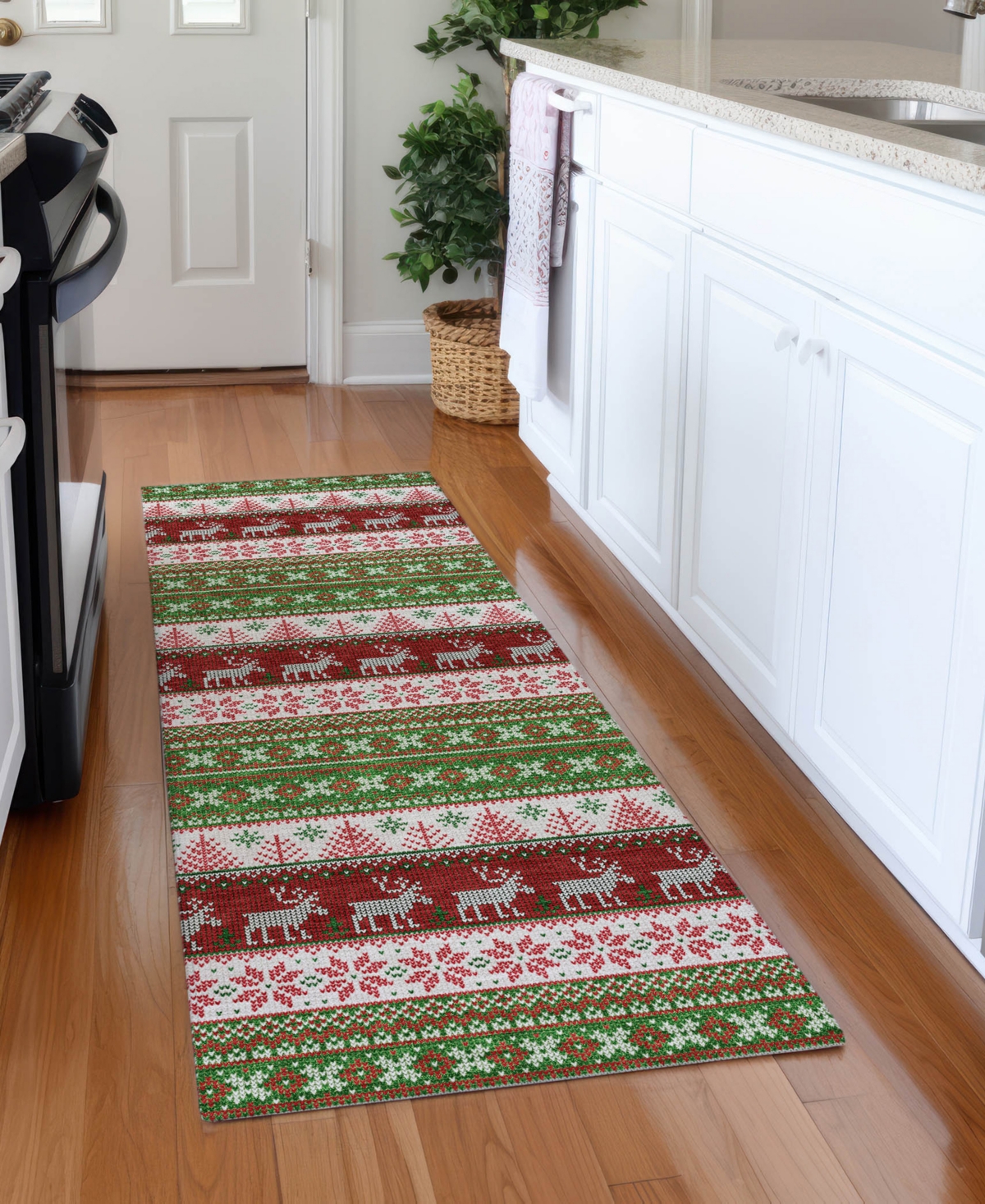 Addison Holiday Washable Indoor/Outdoor ACN1818 2'3"x7'6" Runner Area Rug