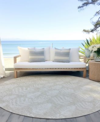 Holiday Washable Indoor/Outdoor ACN1813 8'x8' Round Area Rug