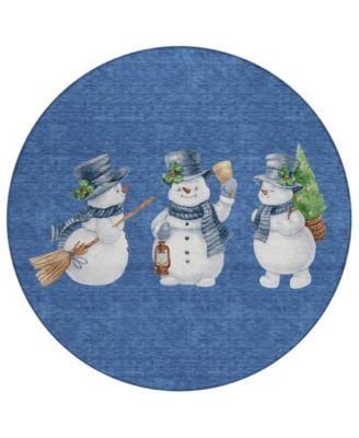 Addison - Holiday Washable Indoor/Outdoor ACN1826 Round Area Rug