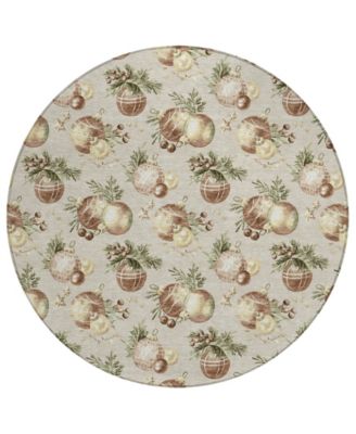 Addison - Holiday Washable Indoor/Outdoor ACN1828 Round Area Rug