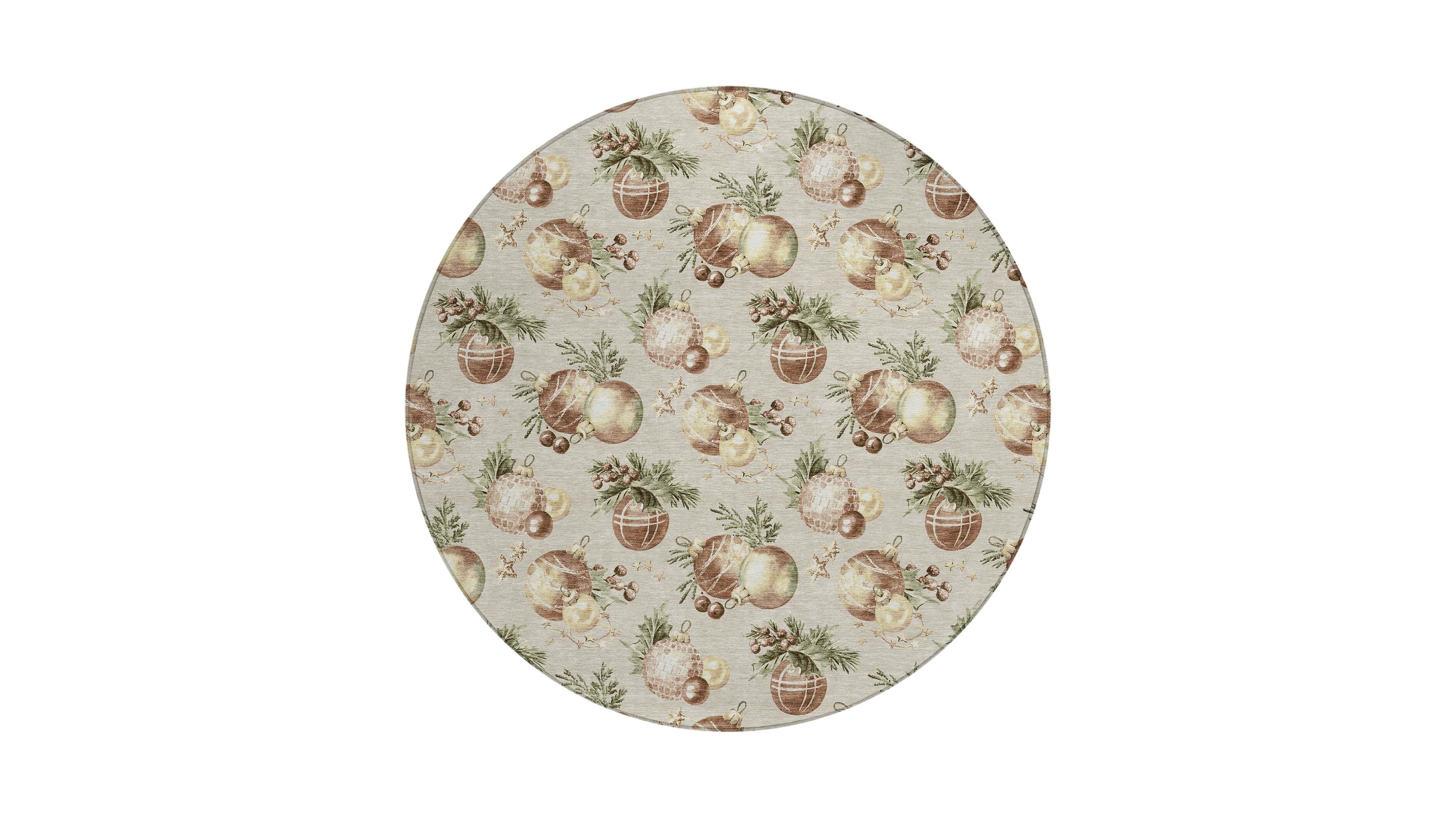 Addison Holiday Washable Indoor/Outdoor ACN1828 8'x8' Round Area Rug