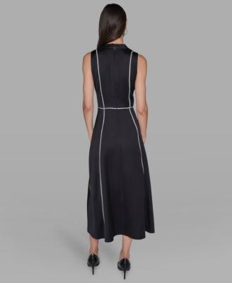 Women's Mock Neck Midi Dress