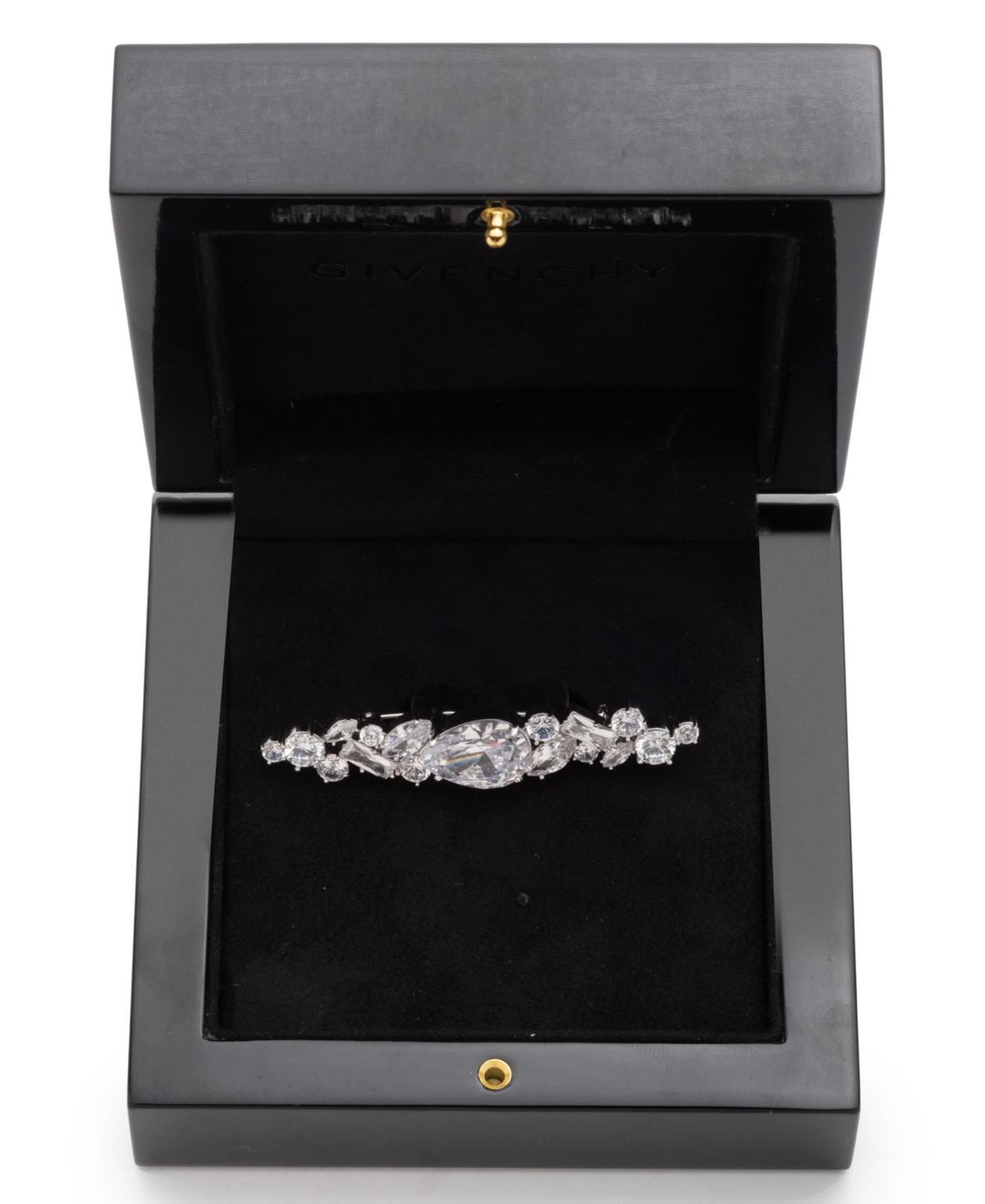 Givenchy Cubic Zirconia Boxed Pin In Metallic