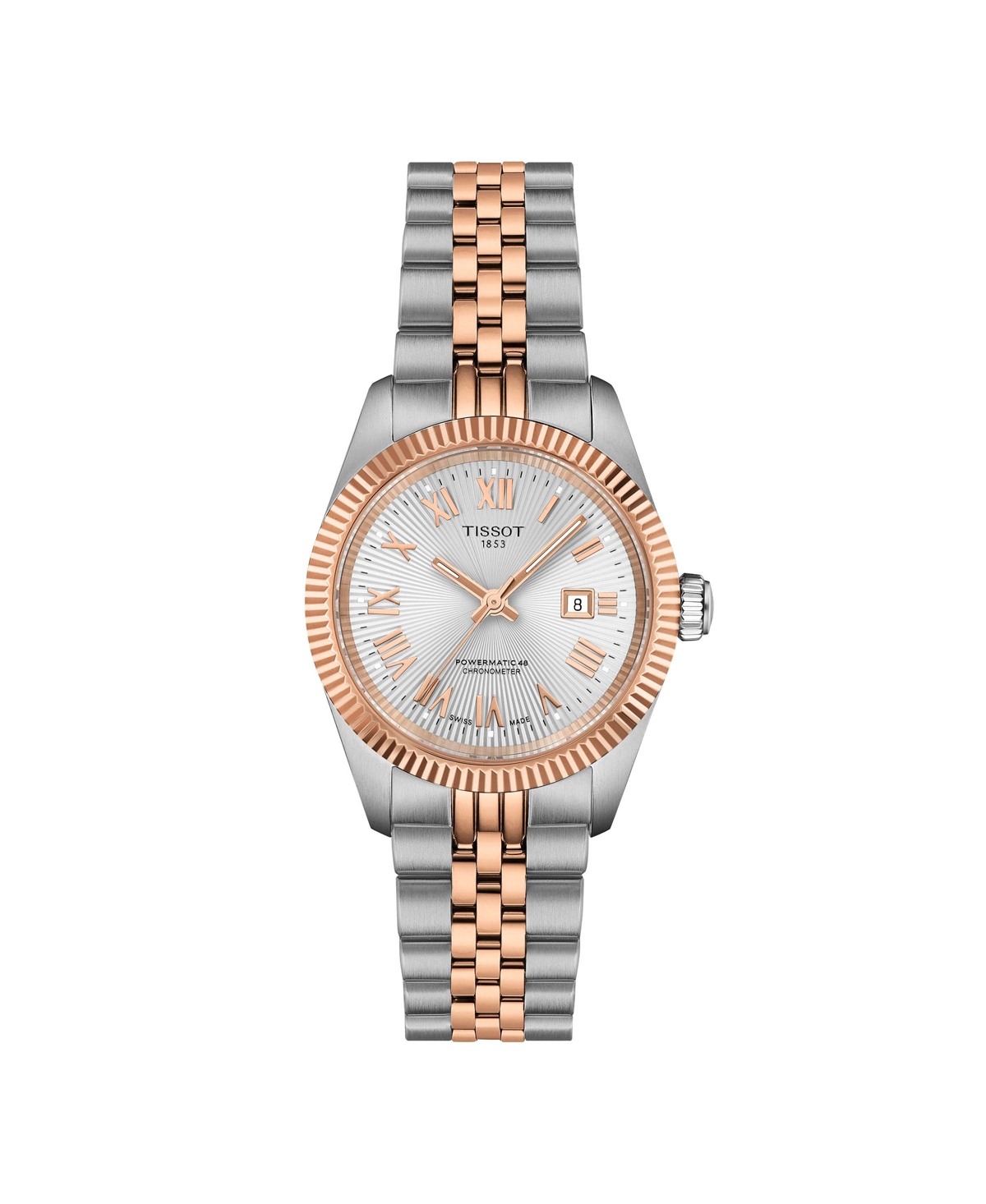 Tissot Ballade Powermatic 48 Cosc Bracelet Watch, 30mm In Gray