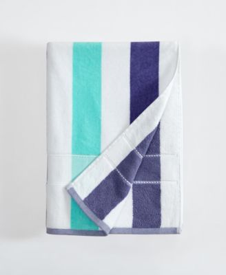 Pop Color Stripe Cotton 2-Pc. Beach Towel Set, 70" x 40"