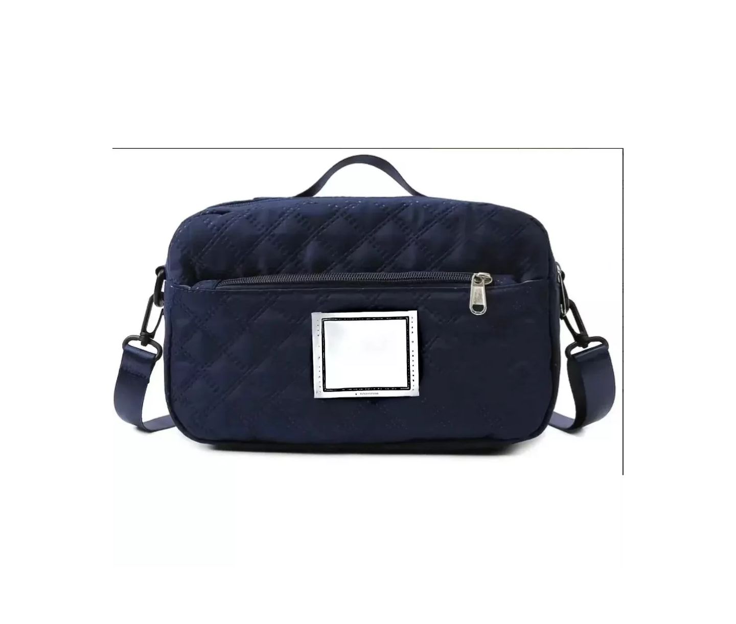 Женская сумка BATFOX Three-dimensional Diamond Patterned Small Square Tote, Casual Commuting Shoulder with Dry Wet Separation & Double-sided Pockets, цвет: Тёмный синий — фото 1