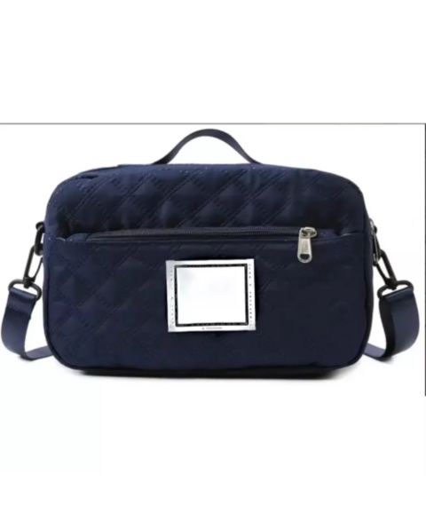 Женская сумка BATFOX Three-dimensional Diamond Patterned Small Square Tote, Casual Commuting Shoulder with Dry Wet Separation & Double-sided Pockets, цвет: Тёмный синий