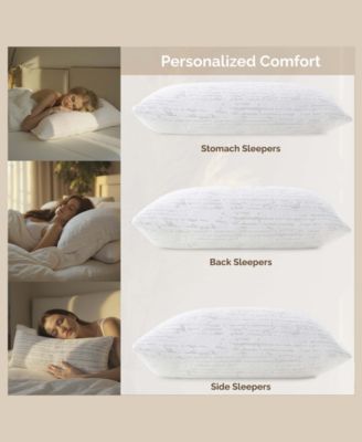 Adjustable Support Shredded Memory Foam 2-Pack Pillow, King