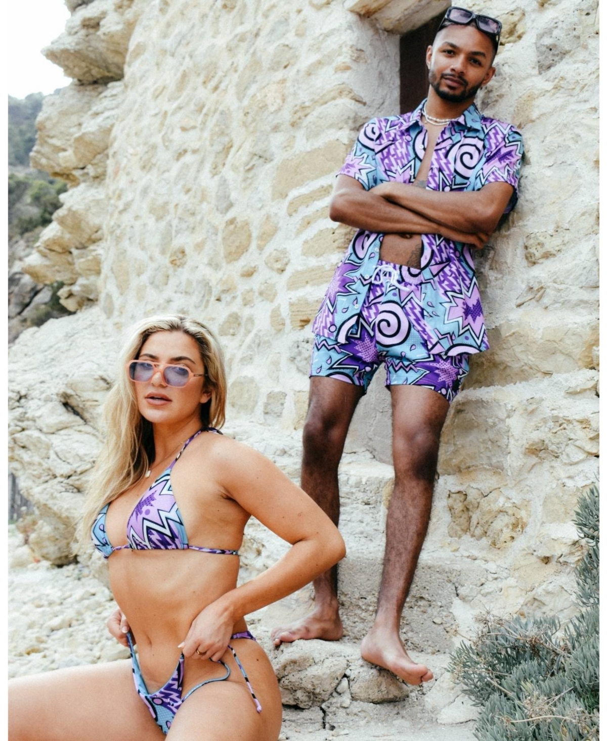 Oosc Women's Fresh Prince Triangle Bikini Top