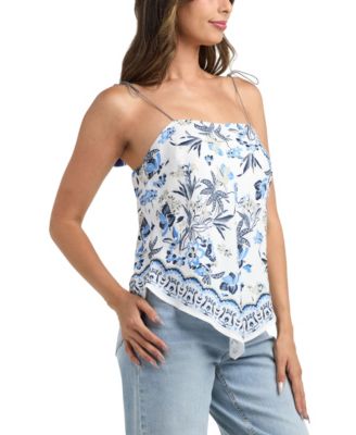 Women's Resort Printed Tie Scarf Top