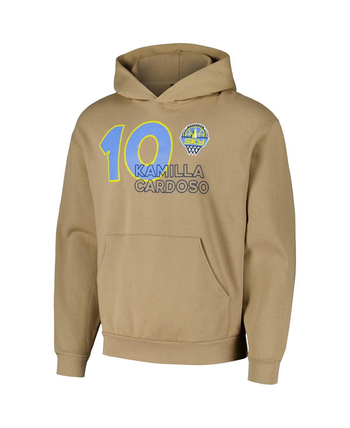 Round21 Men's And Women's Kamilla Cardoso Tan Chicago Sky Player Pullover Hoodie In Brown
