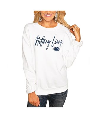 Gameday Couture - Women's White Penn State Nittany Lions Win the Day Pullover Sweatshirt