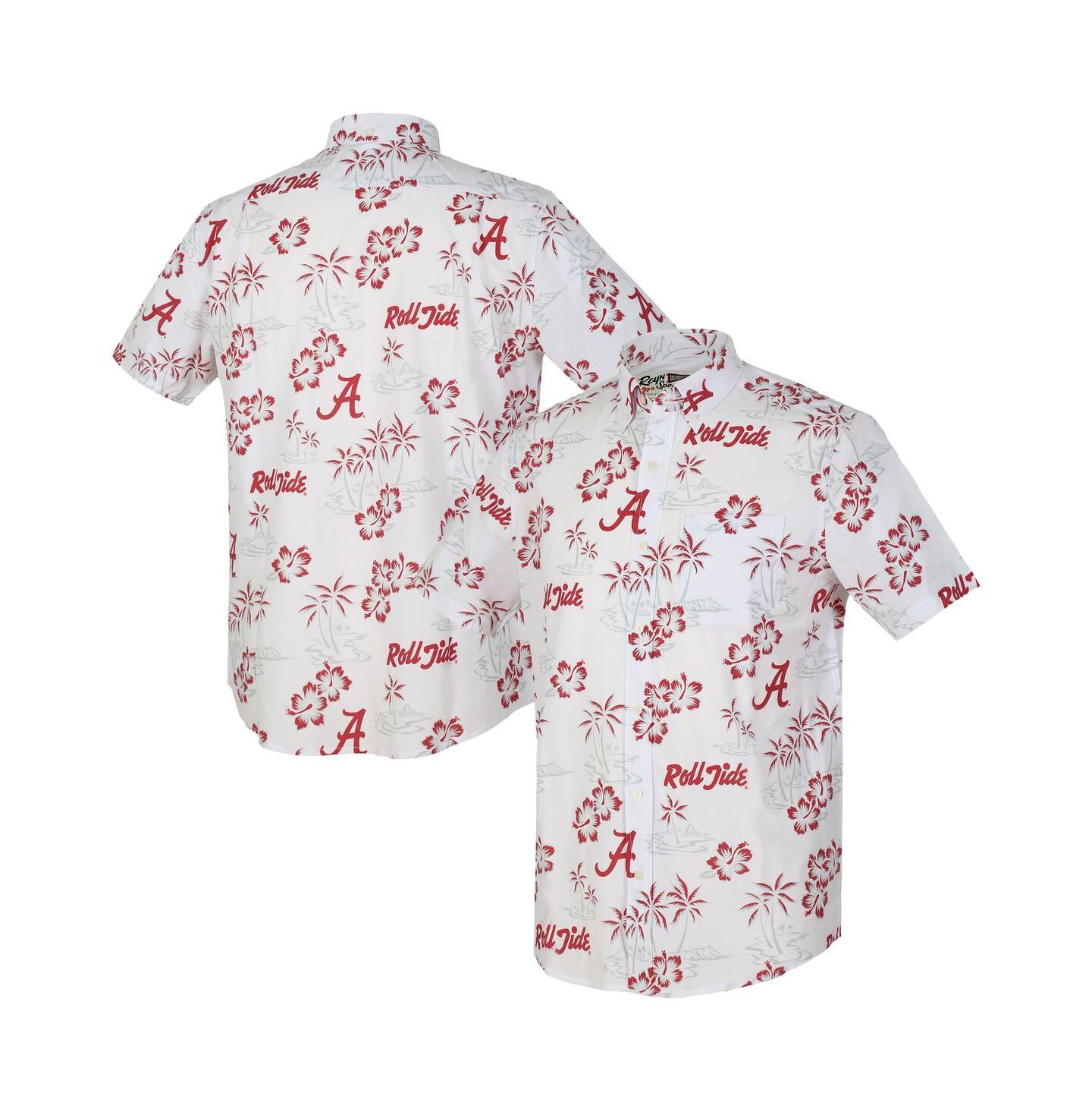Мужская рубашка Reyn Spooner White Alabama Crimson Tide Kekai Classic Tri-Blend Button-Down — фото 1