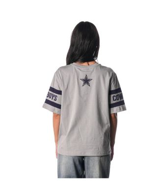 Women's Black Dallas Cowboys Drop Shoulder T-Shirt