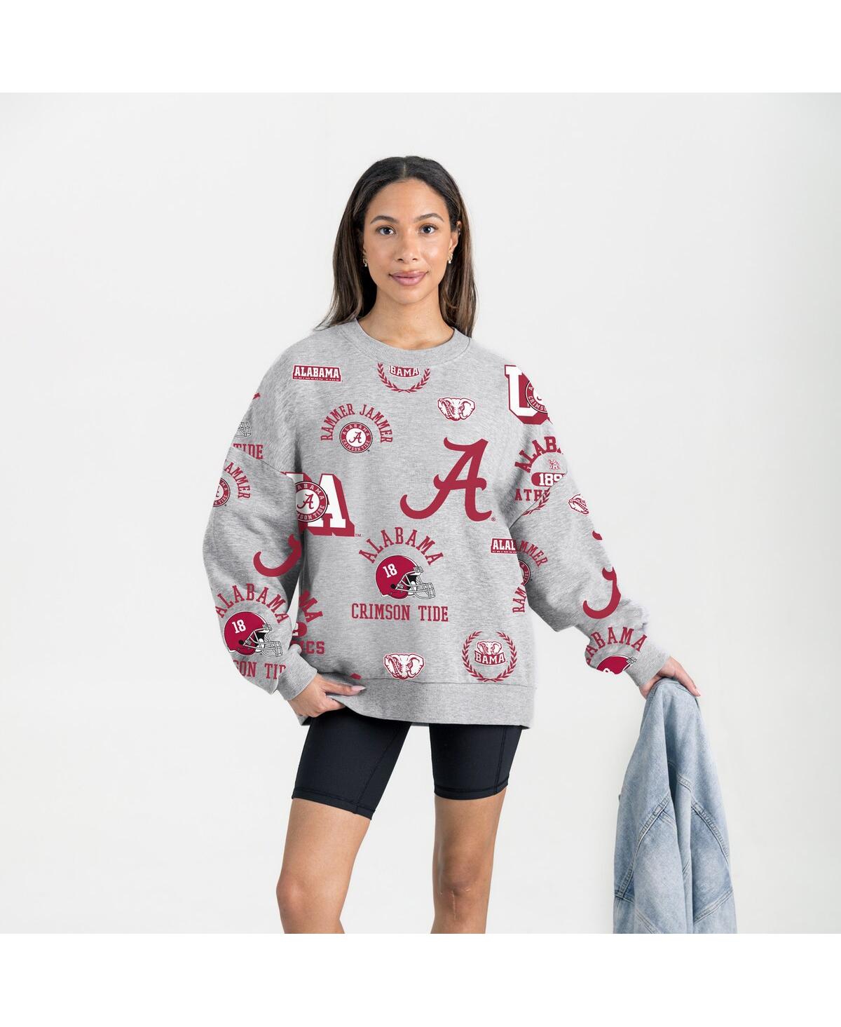 Gameday Couture Gray Alabama Crimson Tide Always On Repeat Fleece Sweatshirt In Gray