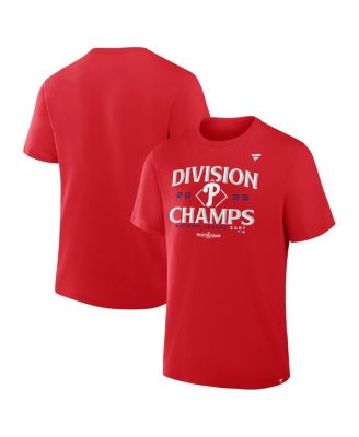 Fanatics - Big Boys and Girls Red Philadelphia Phillies 2025 NL East Division Champions Locker Room T-Shirt