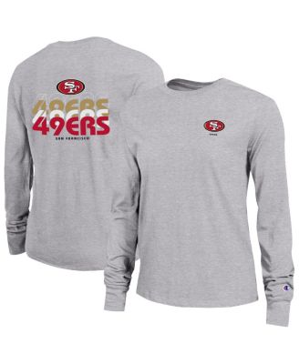 Champion - Women's Gray San Francisco 49ers Core Long-Sleeve T-Shirt