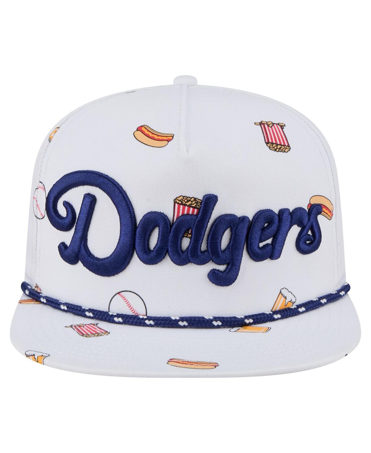 New Era Men's White Los Angeles Dodgers Team Cheer Rope 19twenty Adjustable Hat In White