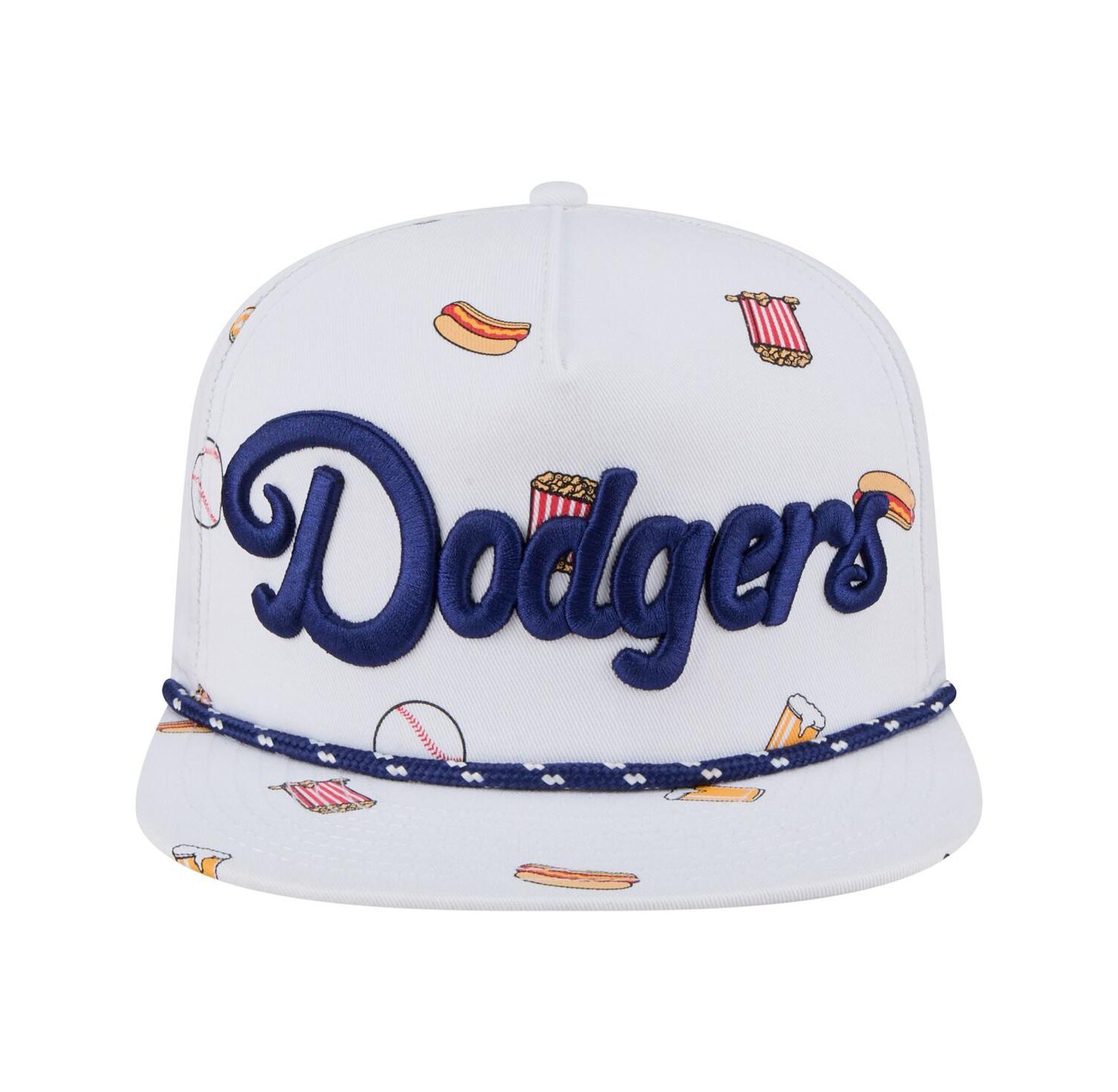 Men's White Los Angeles Dodgers Team Cheer Rope 19TWENTY Adjustable Hat