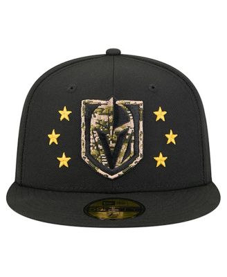 Men's Black Vegas Golden Knights Military Appreciation Digital Camo Stars 59FIFTY Fitted Hat