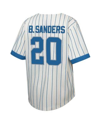 Big Boys and Girls Barry Sanders Cream Detroit Lions Retired Player Name Number Baseball Jersey