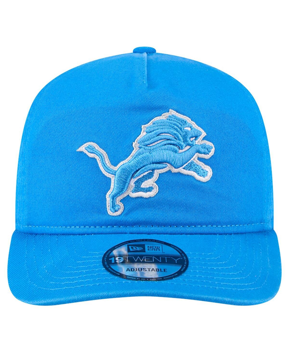New Era Men'sâ Blue Detroit Lions Team 19twenty Adjustable Hat In Blue