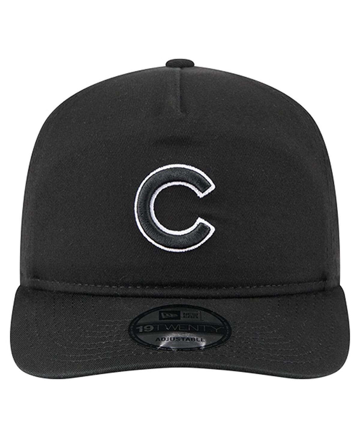 New Era Men's Black/white Chicago Cubs 19twenty Adjustable Hat In Blue