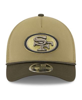 Big Boys and Girls Green/Dark Green San Francisco 49ers 2025 Salute to Service 9FORTY A-Frame Adjustable Hat