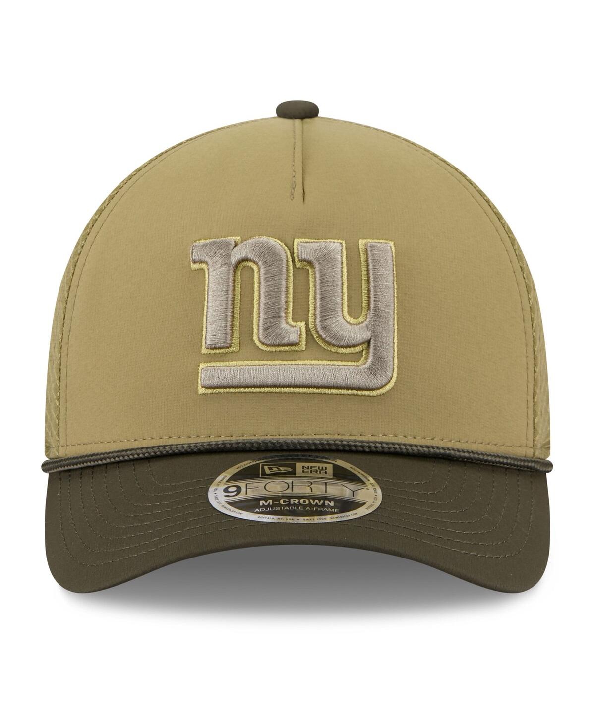 New Era Men's Green New York Giants 2025 Salute To Service 9forty A-frame M-crown Adjustable Hat In Green