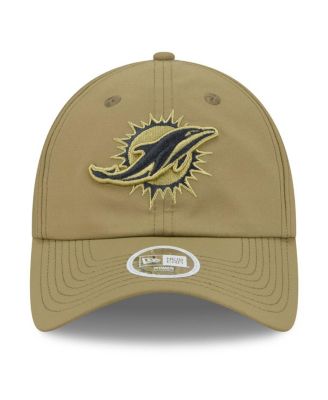 Women's Green Miami Dolphins 2025 Salute to Service Pony Tail Adjustable Hat