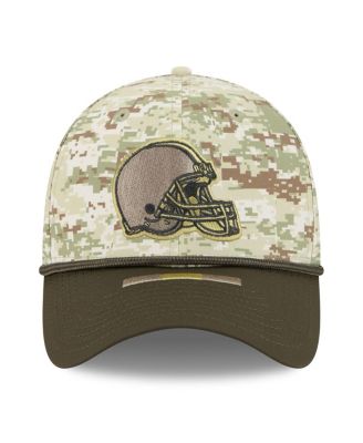 Men's Camo/Dark Green Cleveland Browns 2025 Salute to Service 39THIRTY Flex Hat