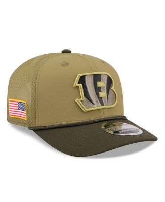 New Era - Men's Green Cincinnati Bengals 2025 Salute to Service 9SEVENTY Adjustable Hat