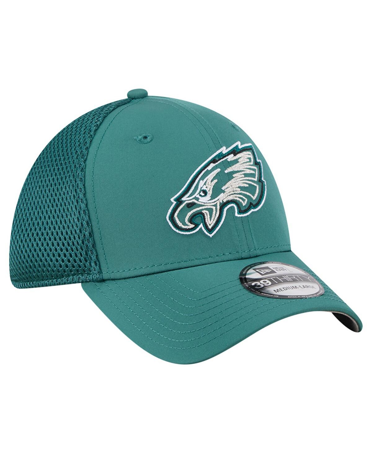 New Era Men'sâ Midnight Green Philadelphia Eagles Outline 39thirty Flex Hat In Green